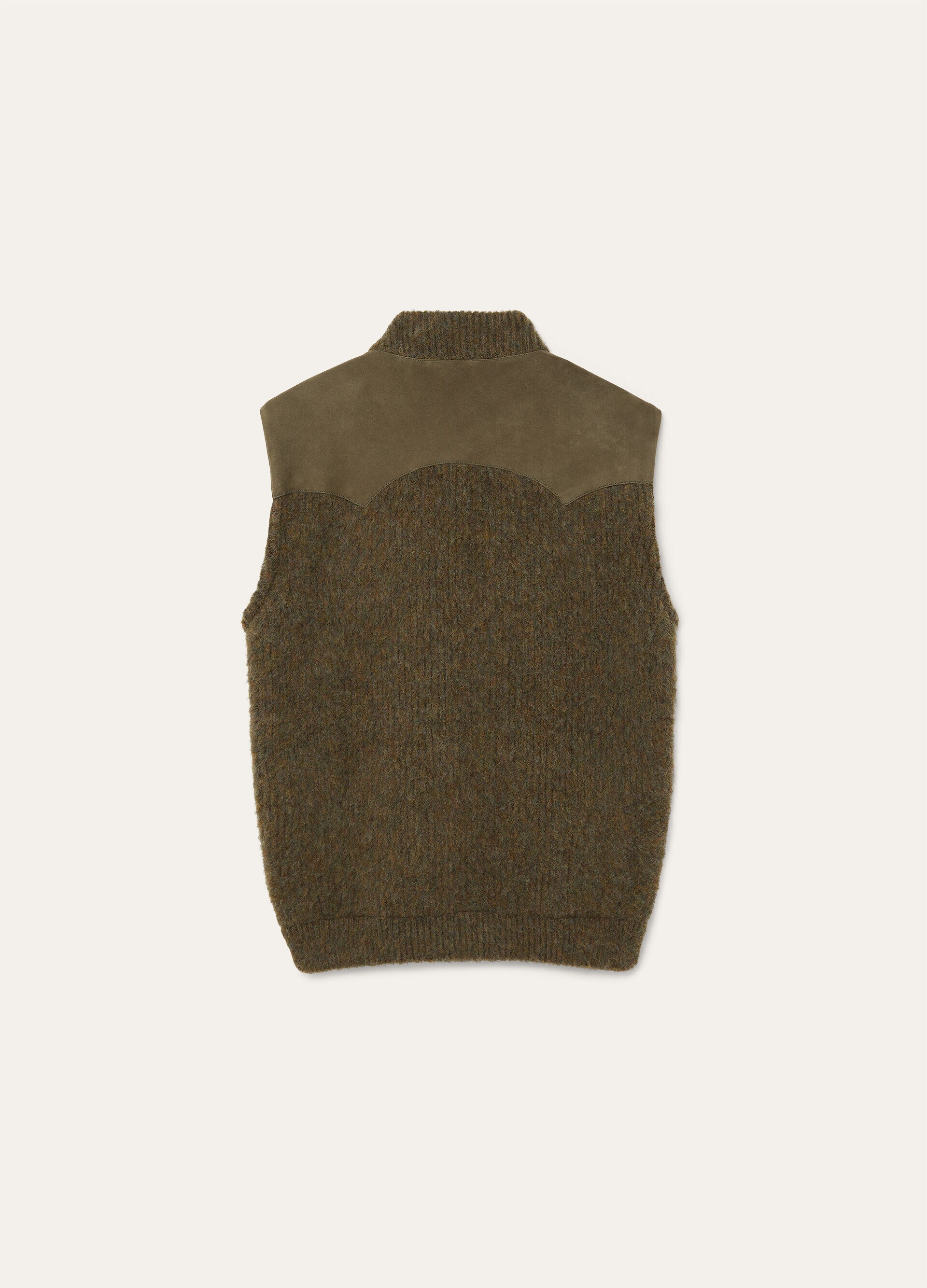 GRIVOLA FELTED VEST WOOL GG 5