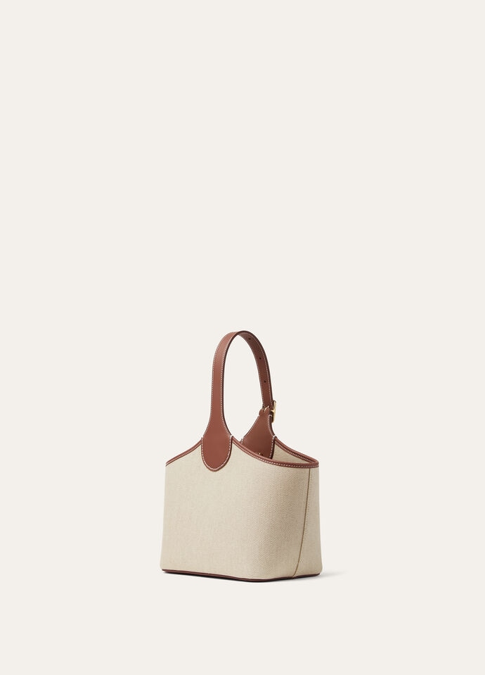 BOBBIN BUCKET NATURAL CANVAS/ROUNDED LEATHER_FAP4334_B4NE_NR_3