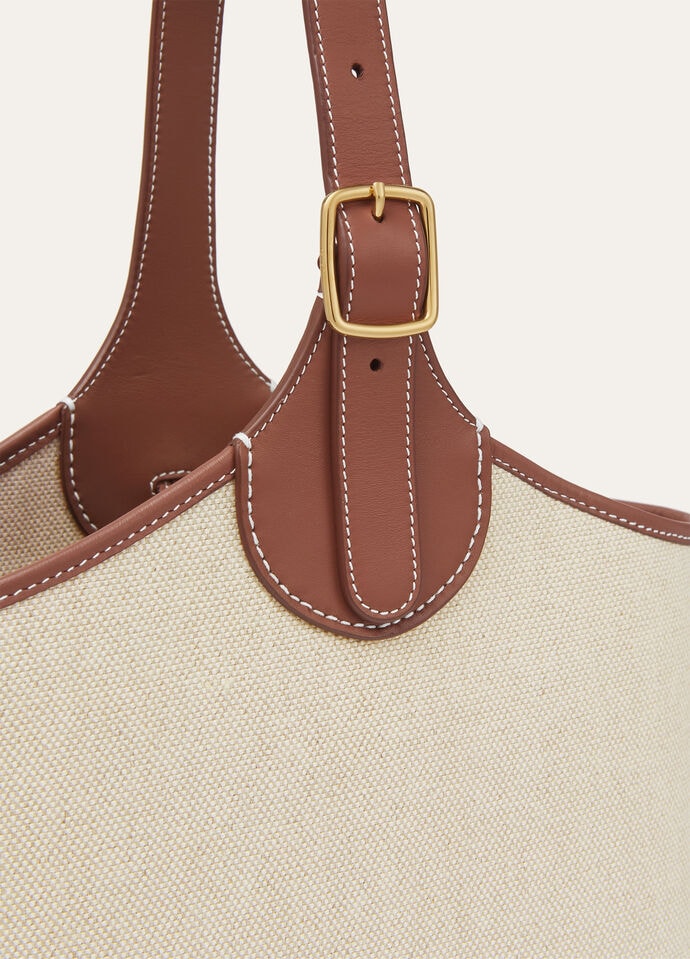 BOBBIN BUCKET NATURAL CANVAS/ROUNDED LEATHER_FAP4334_B4NE_NR_6