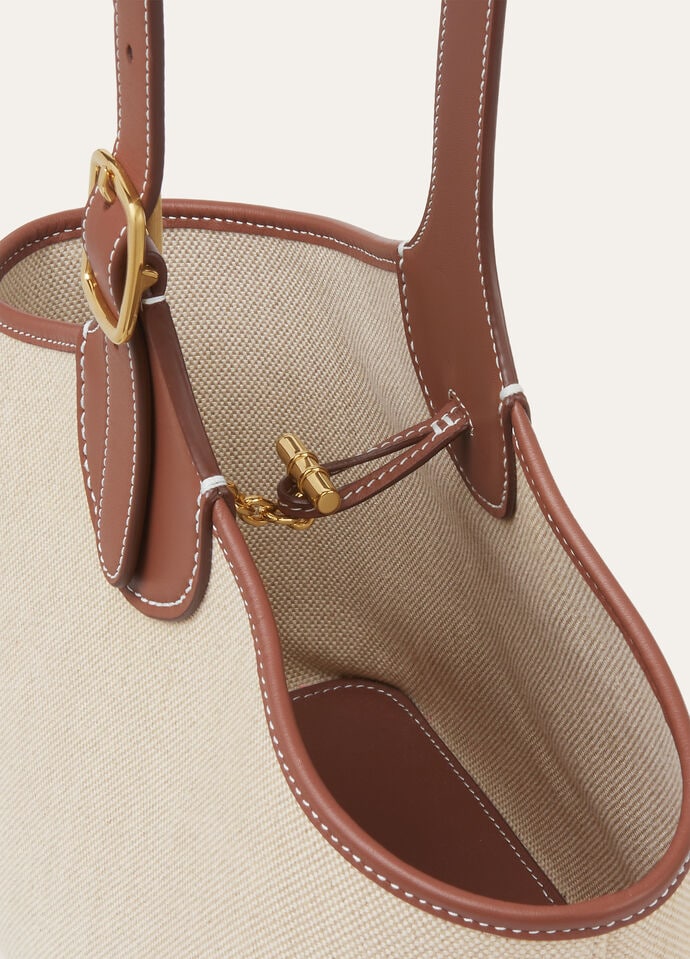 BOBBIN BUCKET NATURAL CANVAS/ROUNDED LEATHER_FAP4334_B4NE_NR_4