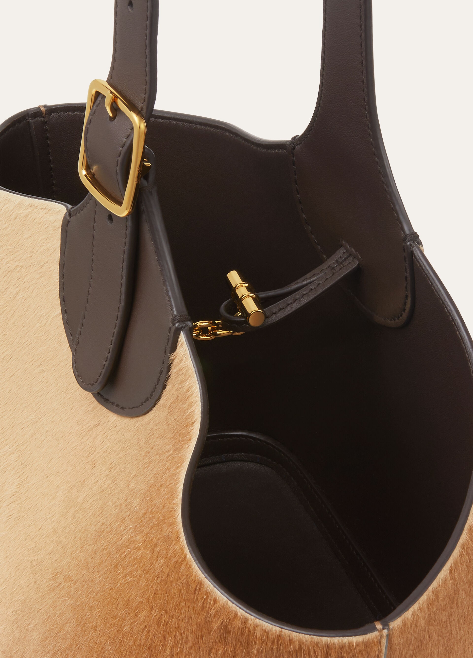 BOBBIN BUCKET CAVALLINO/ROUNDED LEATHER
