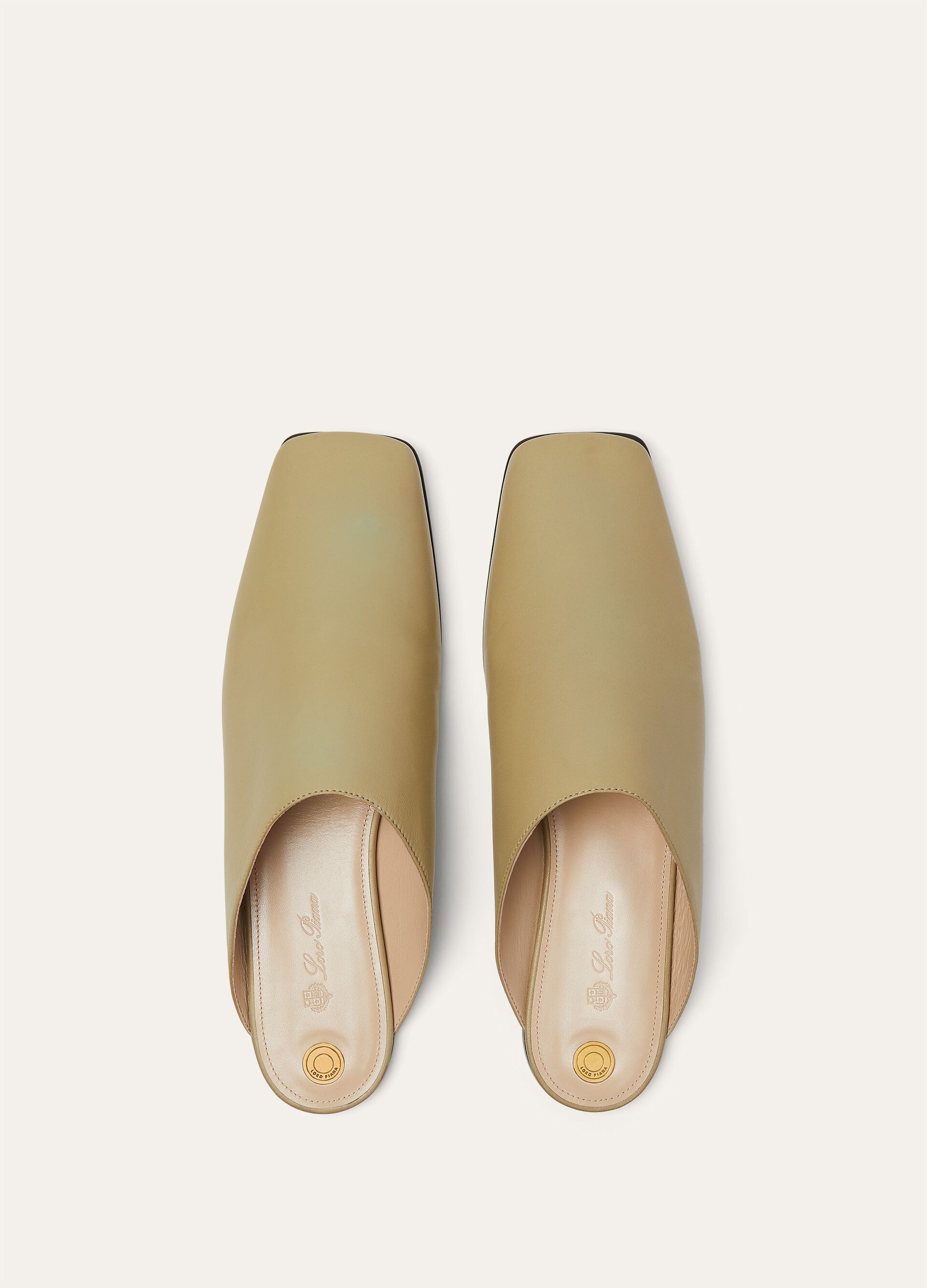 ALBA FLAT MULE WAXED LAMBSKIN