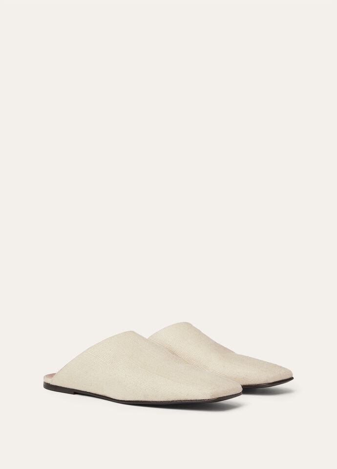 ALBA FLAT MULE TAILORING SILK CHEVRON_FAP4433_A0KB_3