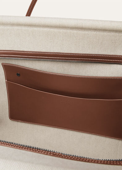 LOOM WEEKENDER L42 NAT.CANVAS ROUNDED LEATHER