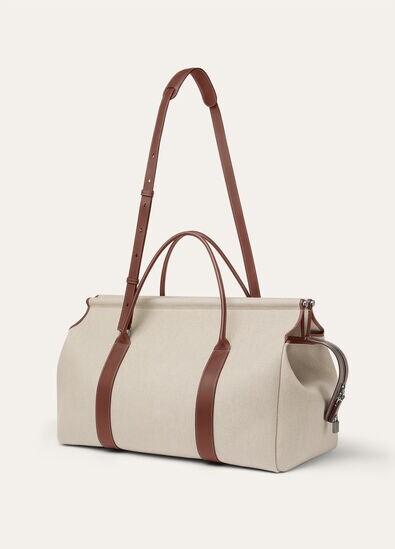 LOOM WEEKENDER L42 NAT.CANVAS ROUNDED LEATHER