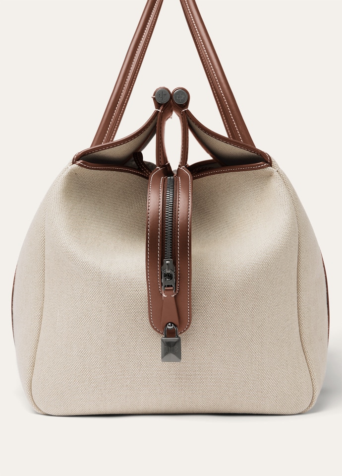 LOOM WEEKENDER L42 NAT.CANVAS ROUNDED LEATHER_FAP4438_B5FI_NR_4