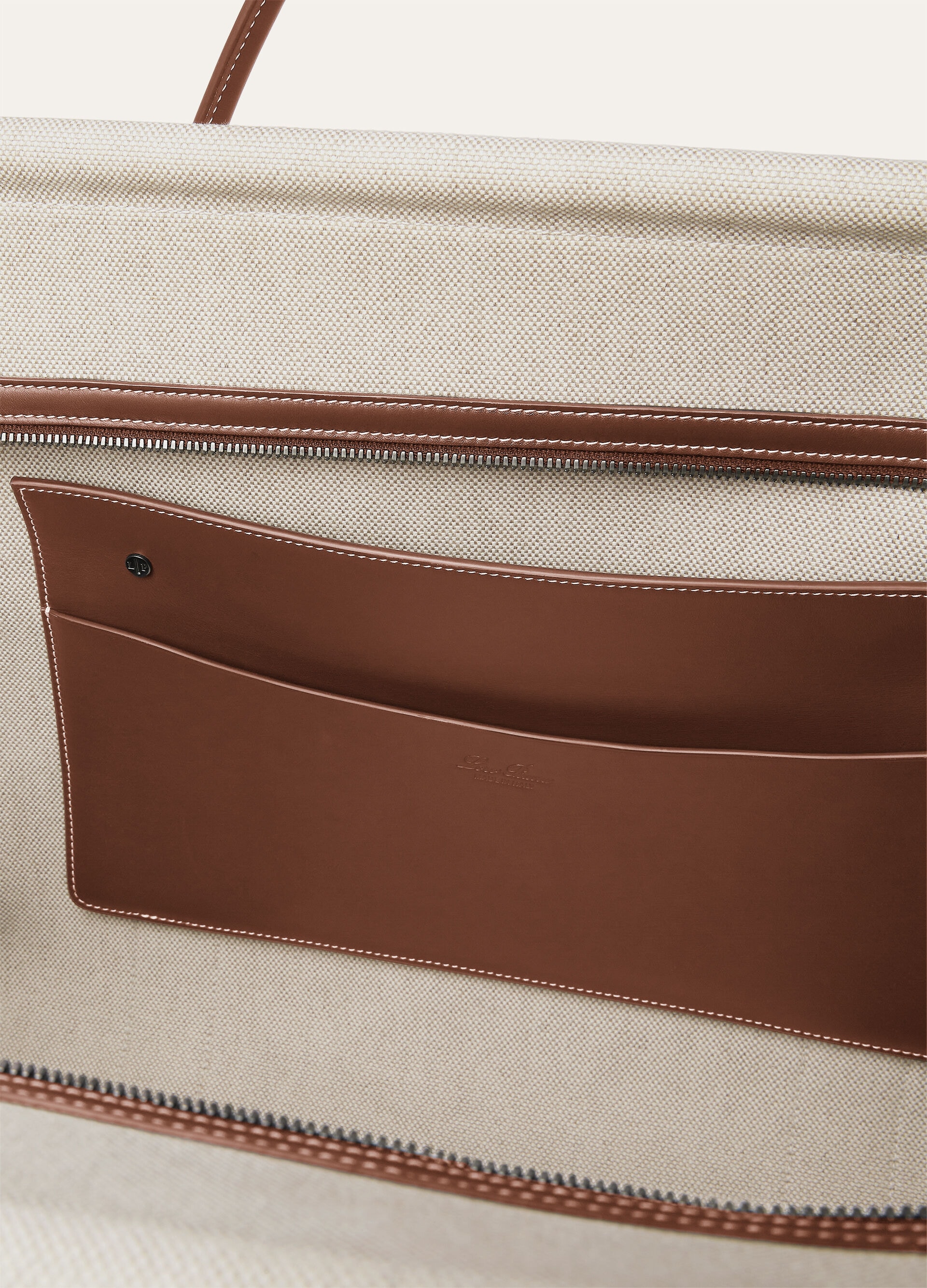 LOOM WEEKENDER L42 NAT.CANVAS ROUNDED LEATHER