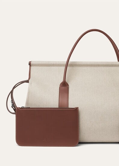 LOOM WEEKENDER L42 NAT.CANVAS ROUNDED LEATHER