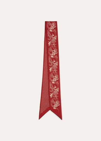 CARDO SNAKE PRINT TIE BAND 86 SILK TWILL