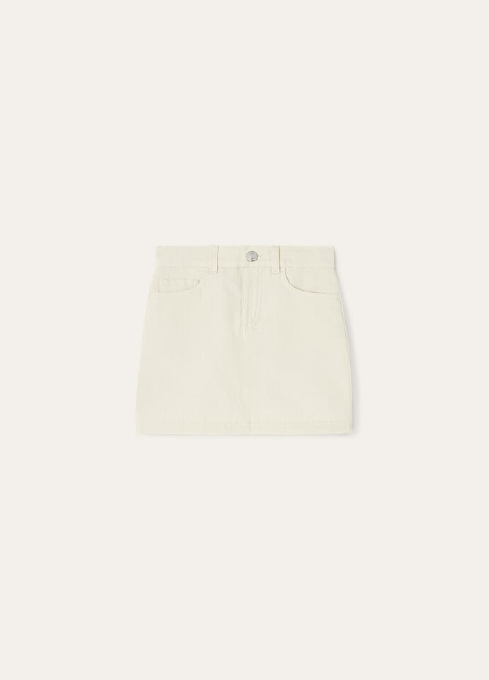 VALERIE KID SKIRT LINEN NATTE' B_FAP4458_20F8_4