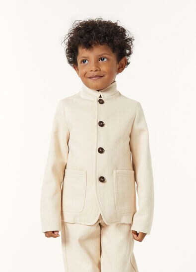 SPAGNA KID SB JACKET SEA ISLAND DENIM