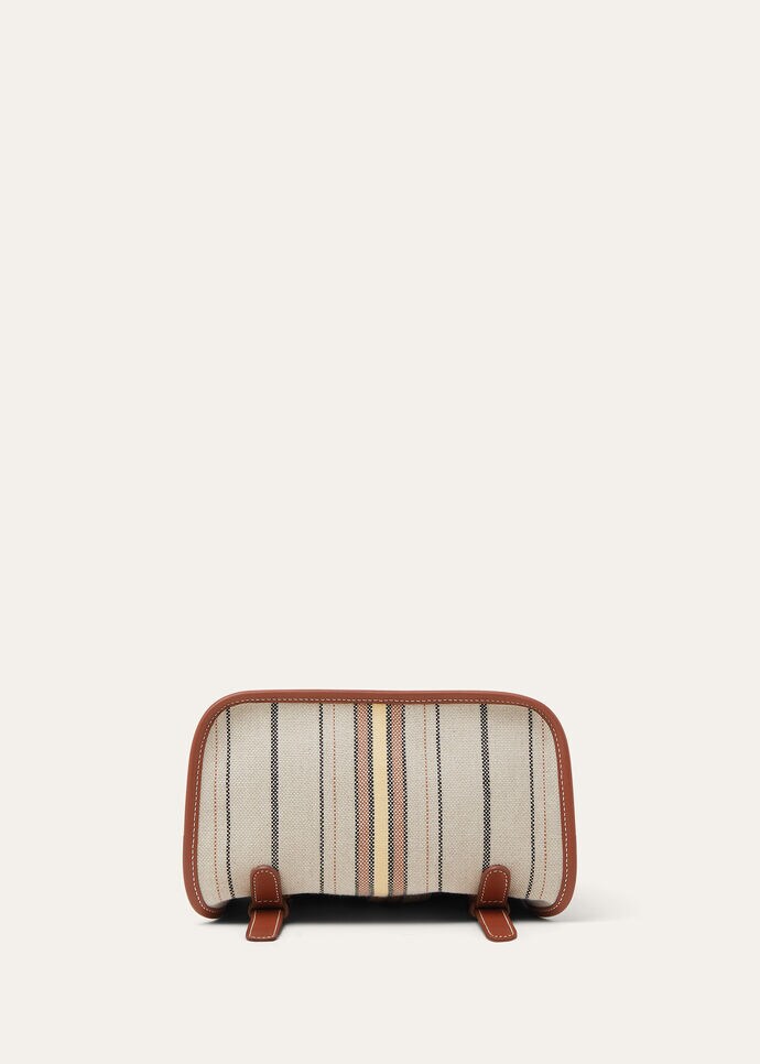 LAGUNA BACKPACK MINI SUITCASE STRIPES/RNDED LEATH_FAP4572_F6XA_NR_3