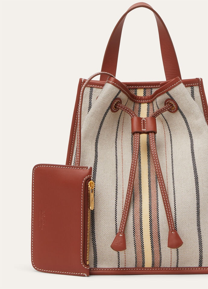 LAGUNA BACKPACK MINI SUITCASE STRIPES/RNDED LEATH_FAP4572_F6XA_NR_4