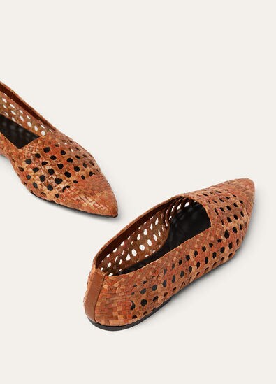 AYAME BALLERINA WOVEN LEATHER MULTICOLOUR