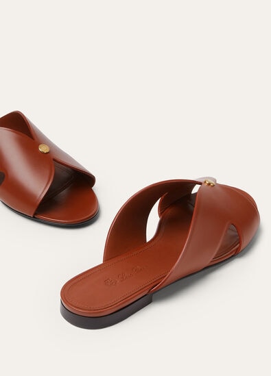 VERA FLAT MULE GLAZED CALF