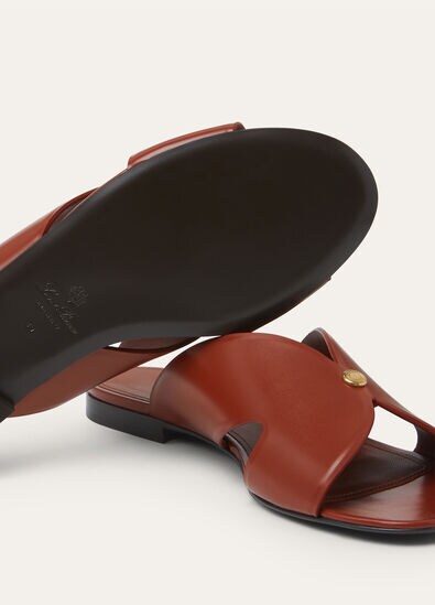 VERA FLAT MULE GLAZED CALF
