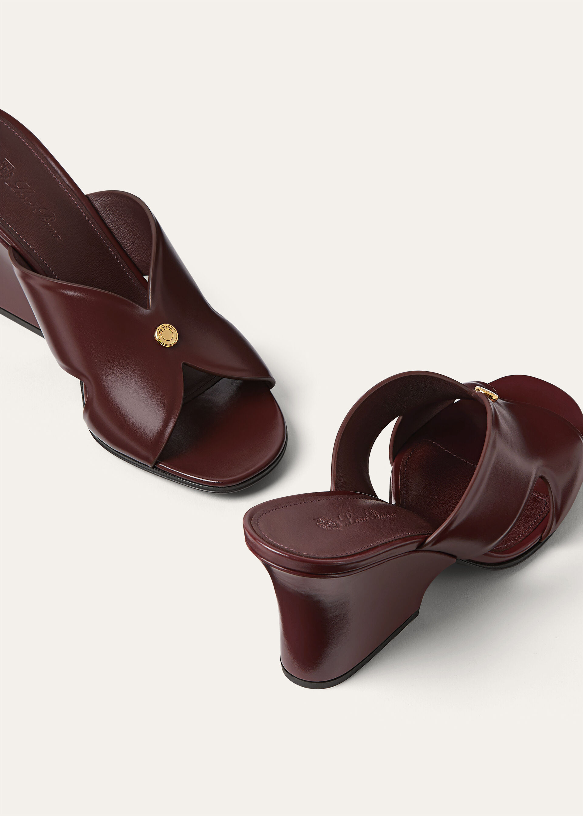 VERA HEELED MULE H80 GLAZED CALF