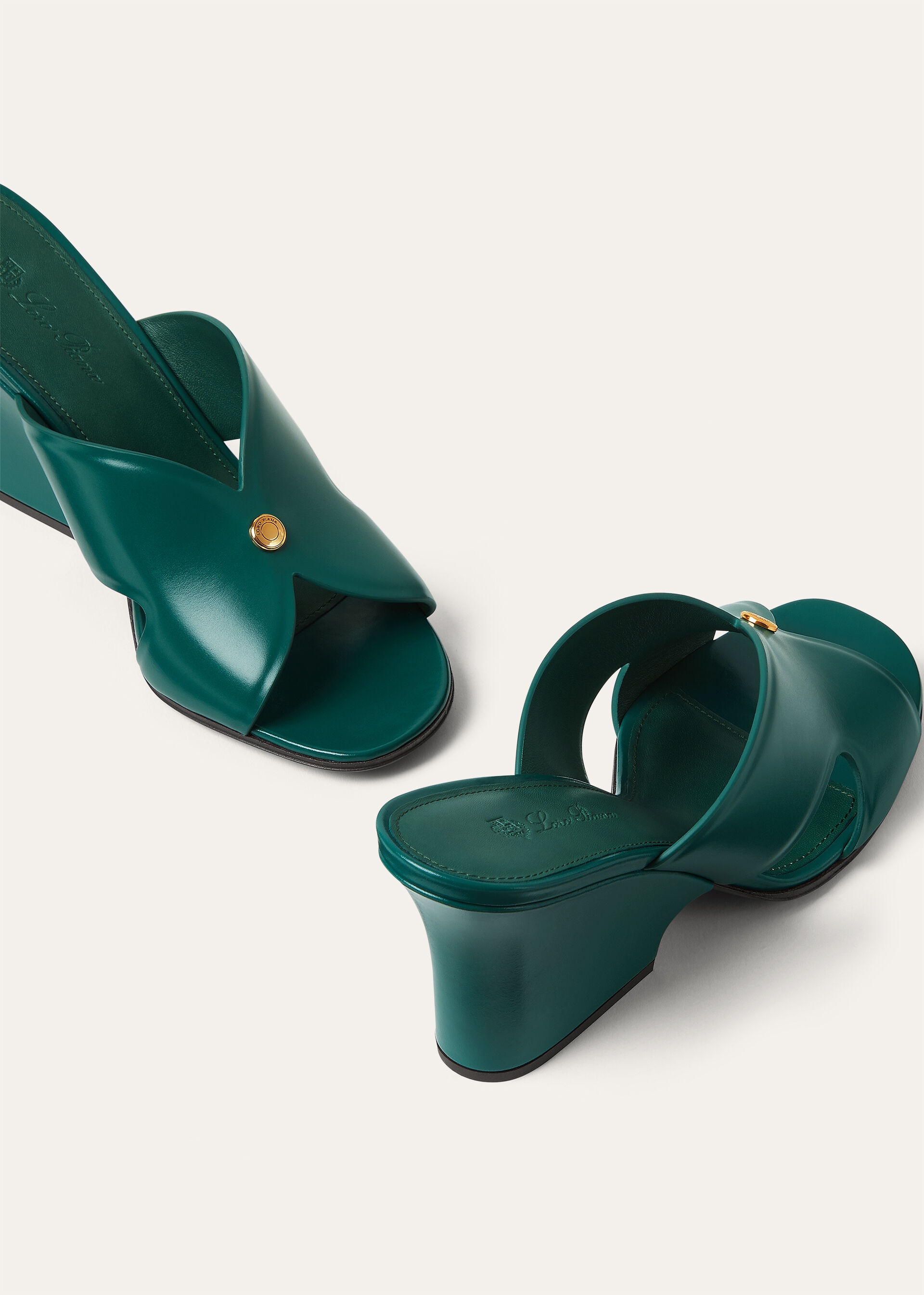 VERA HEELED MULE H80 GLAZED CALF
