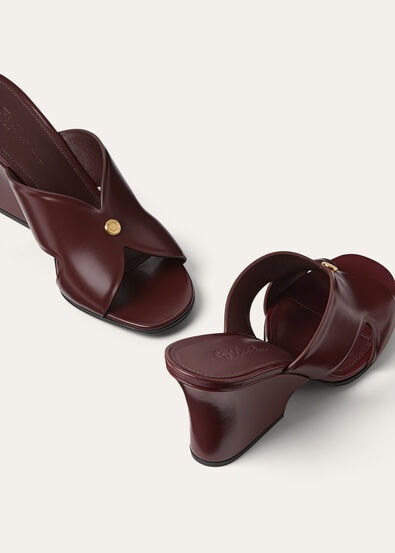 VERA HEELED MULE H80 GLAZED CALF