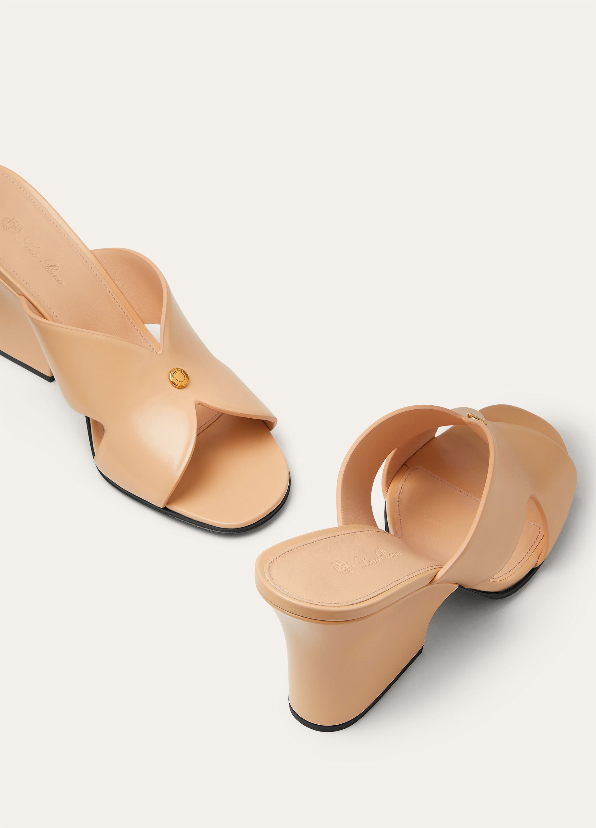 VERA HEELED MULE H80 GLAZED CALF