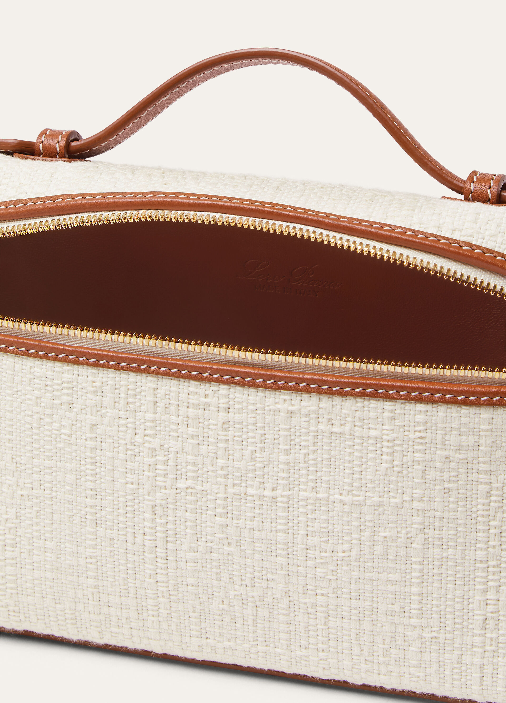 EXTRA POCKET L19 BASKET COTTON/ROUNDED LEATHER