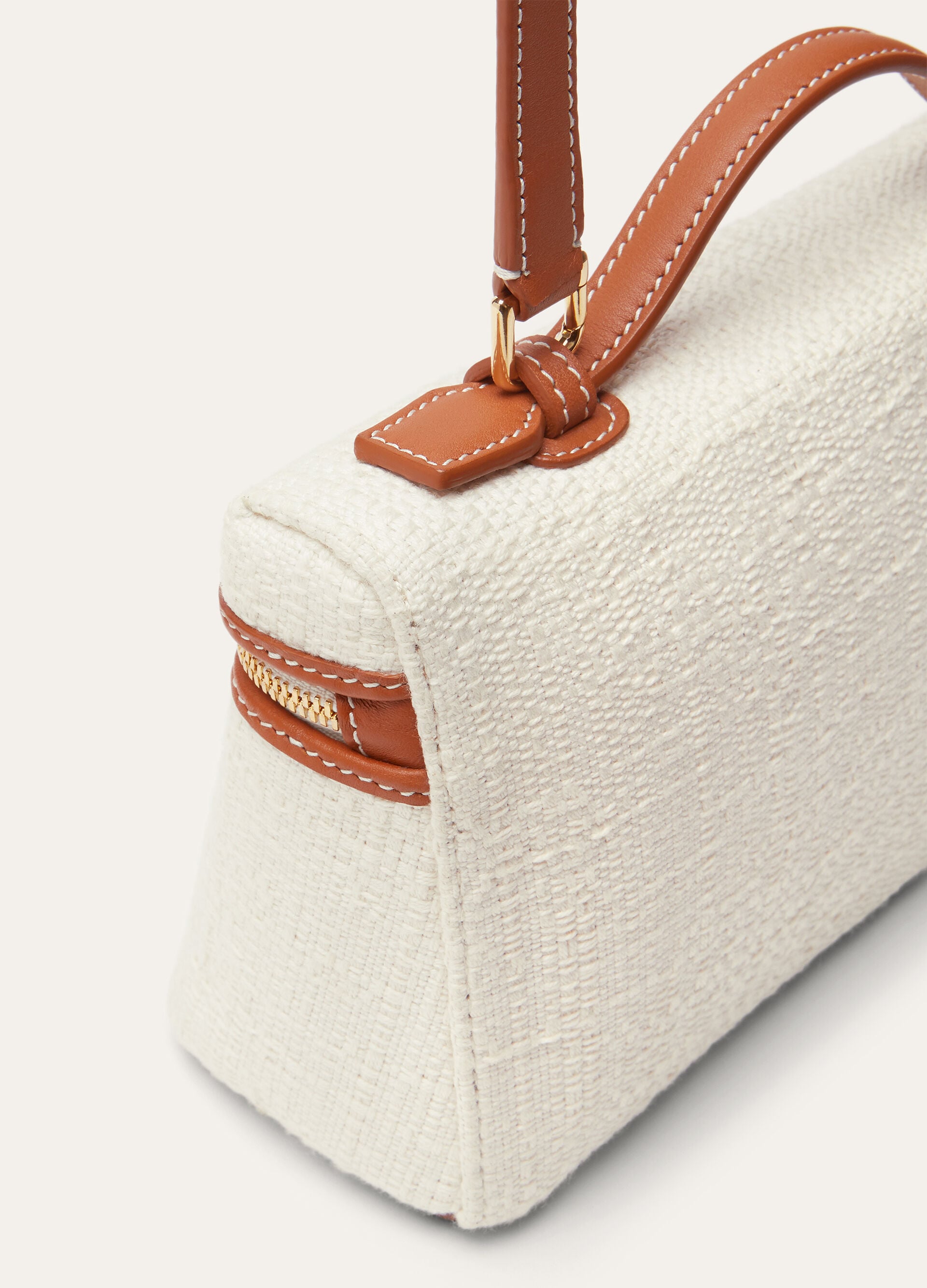 EXTRA POCKET L19 BASKET COTTON/ROUNDED LEATHER