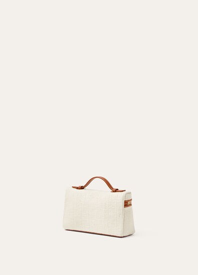 EXTRA POCKET L19 BASKET COTTON/ROUNDED LEATHER