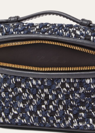 EXTRA POCKET CHARM MIDNIGHT TWEED/ROUNDED LEATHER