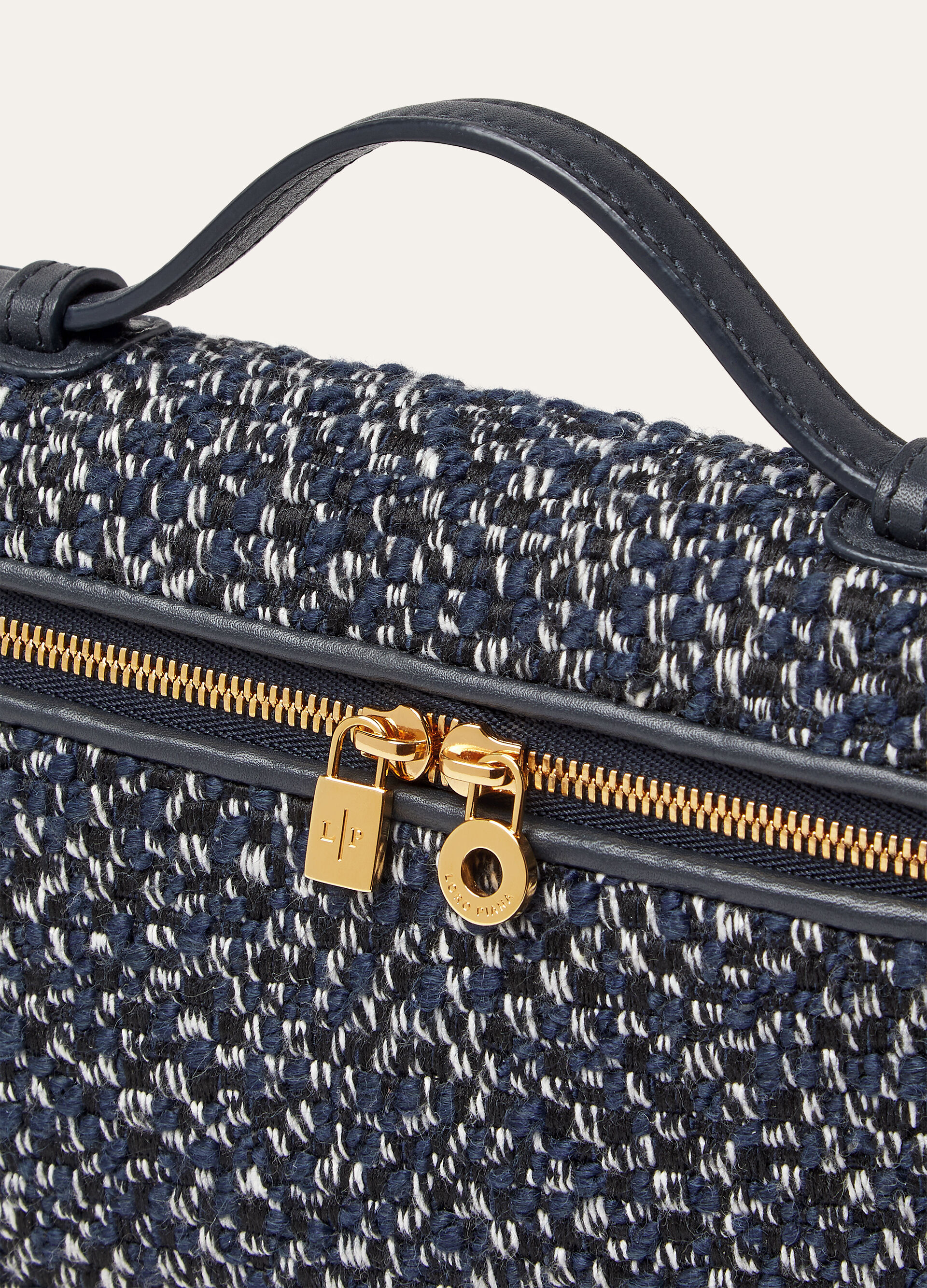 EXTRA POCKET L19 MIDNIGHT TWEED/ROUNDED LEATHER LS