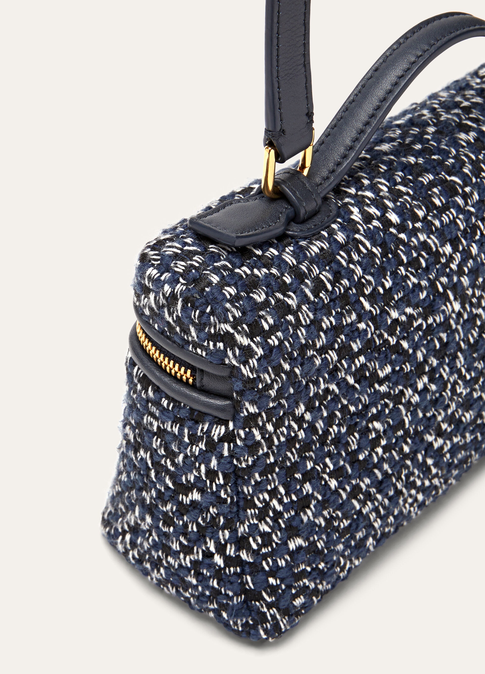EXTRA POCKET L19 MIDNIGHT TWEED/ROUNDED LEATHER LS