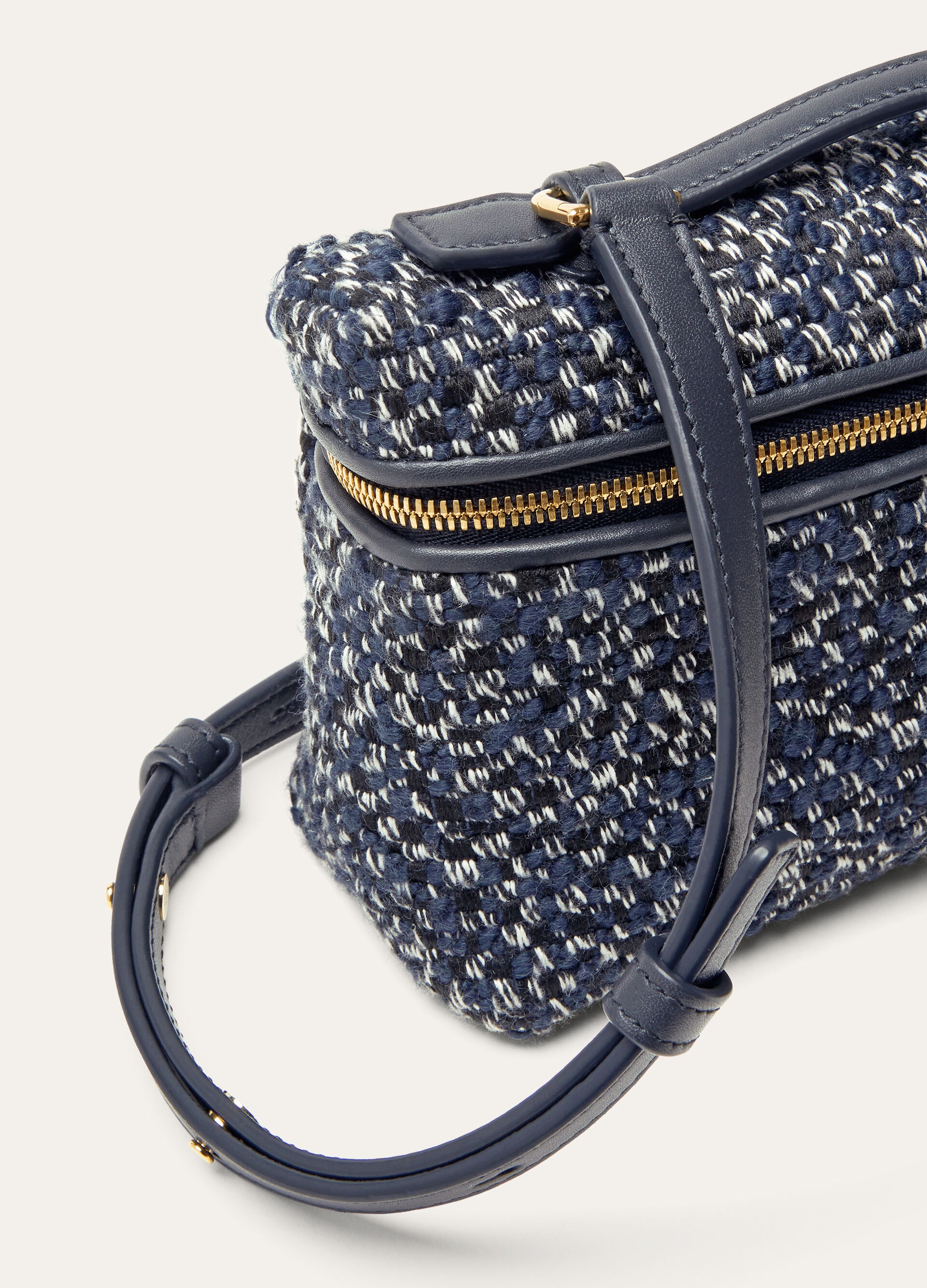 EXTRA POCKET L19 MIDNIGHT TWEED/ROUNDED LEATHER LS