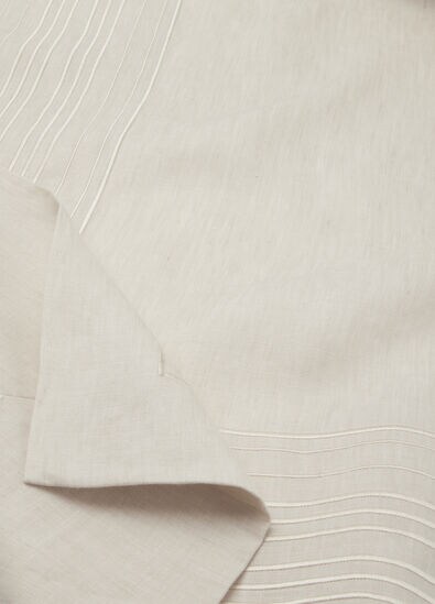 EMBROIDERED SUITCASE STRIPE TABLECLOTH 6 PAX