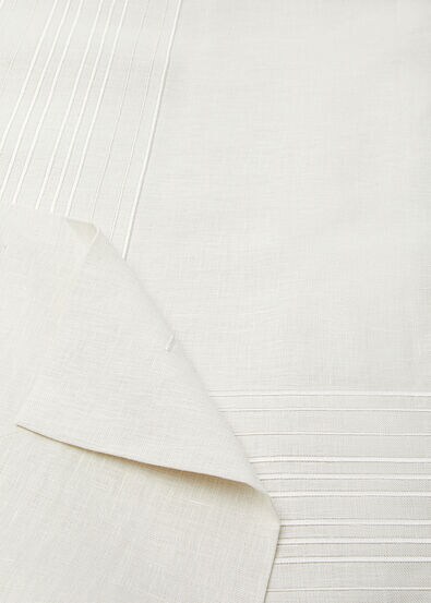 EMBROIDERED SUITCASE STRIPE TABLECLOTH 6 PAX