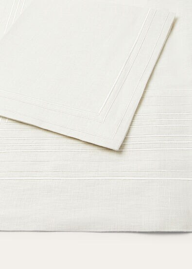 EMBROIDERED SUITCASE STRIPE TABLECLOTH 6 PAX