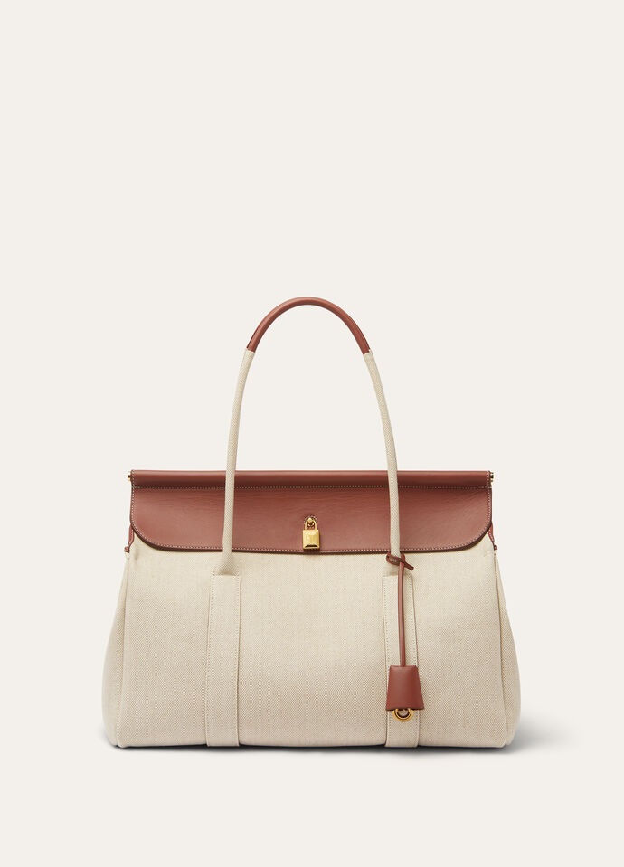 特別オファー Cotton, L37 bag Loom Linen Gold Sugar/Sun Natural/Caramel スーツ