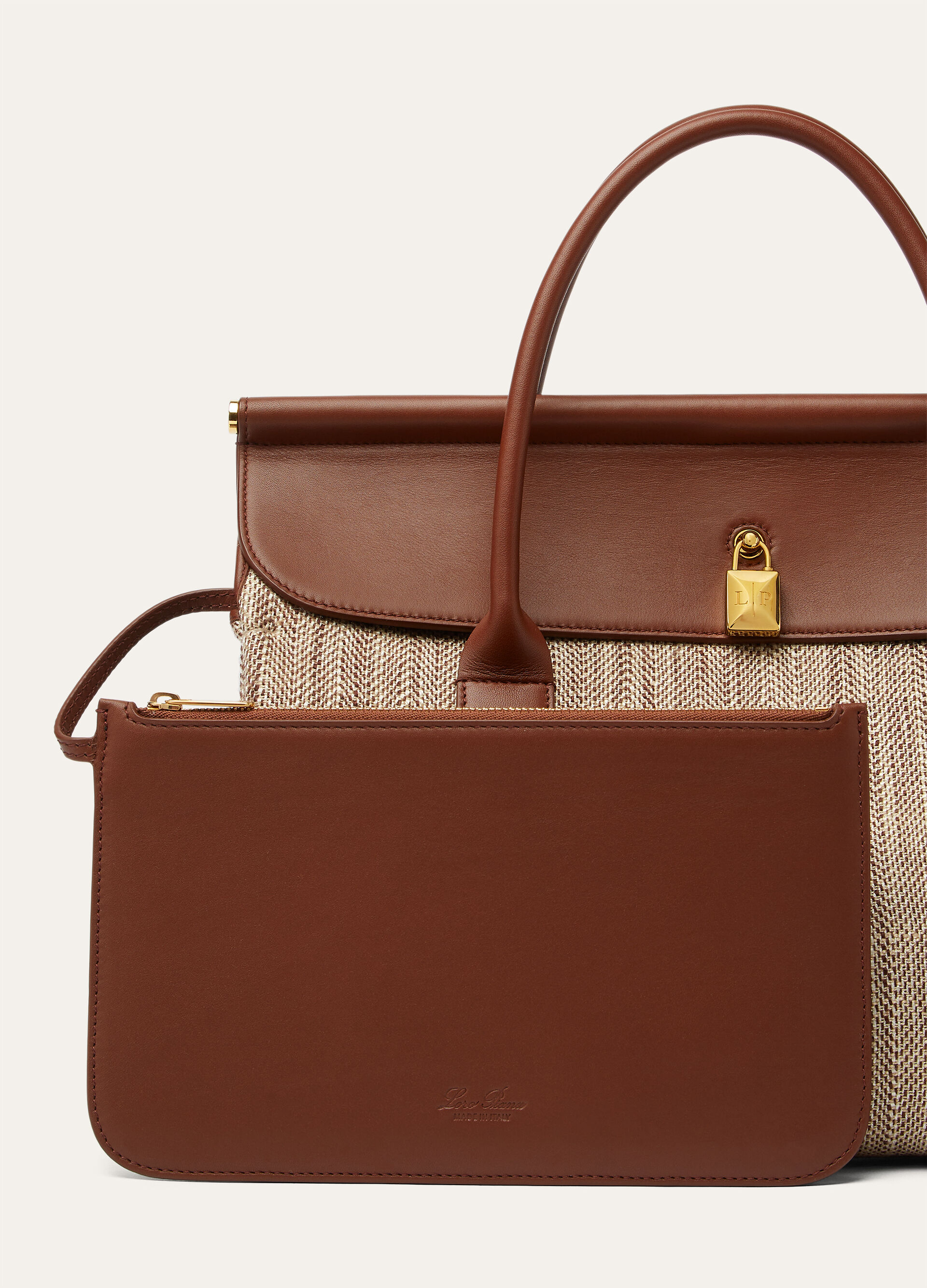 LOOM L32 SILK LINEN CHEVRON/ROUNDED LEATHER