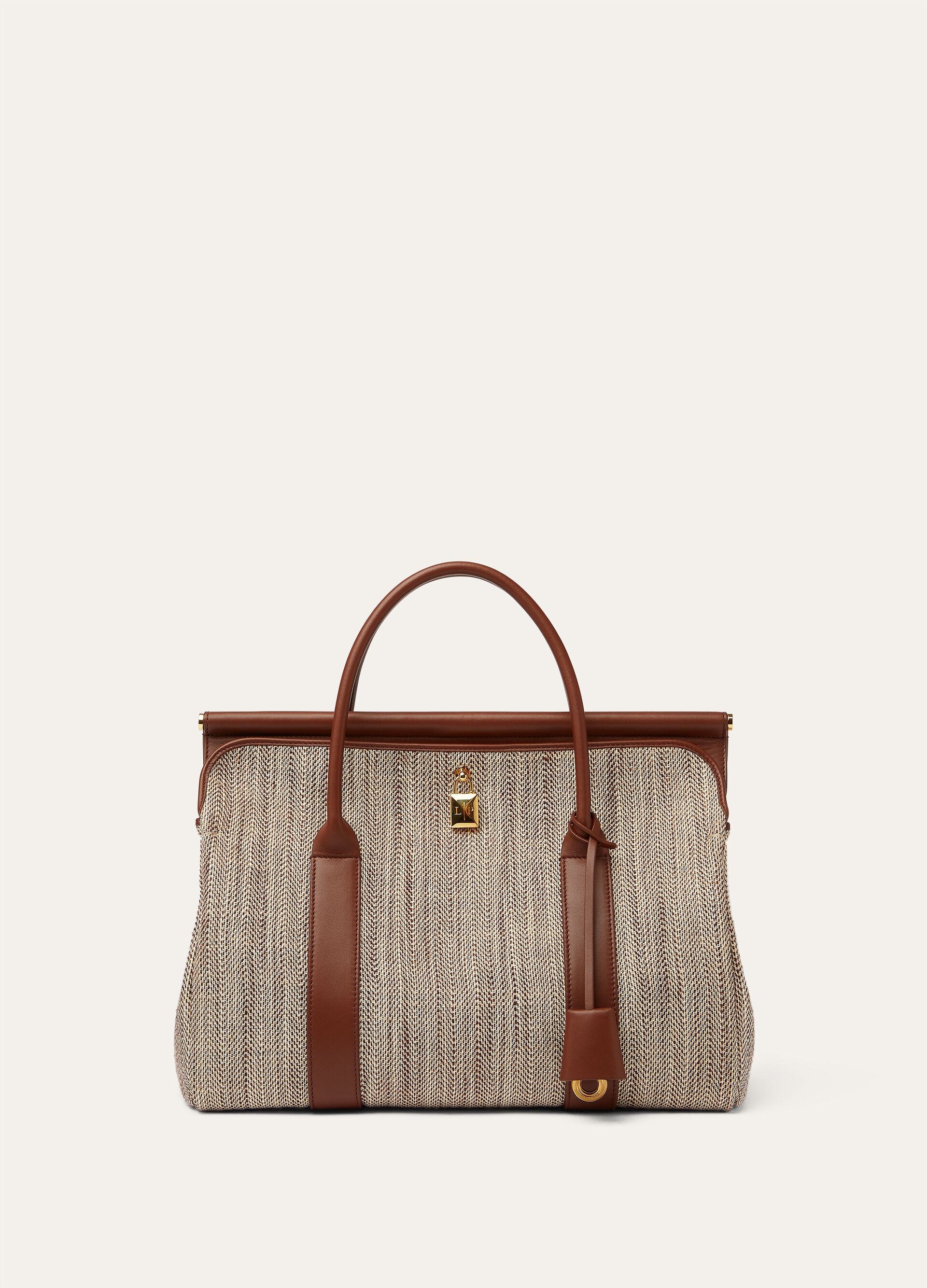 LOOM L32 SILK LINEN CHEVRON/ROUNDED LEATHER