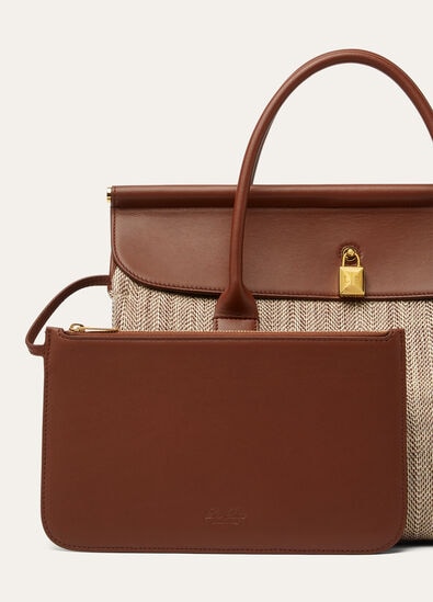 LOOM L32 SILK LINEN CHEVRON/ROUNDED LEATHER