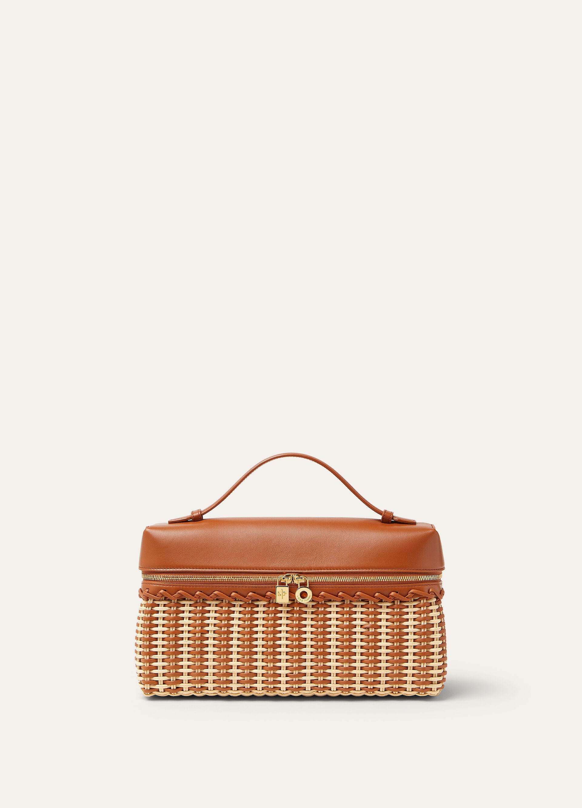 EXTRA POCKET L27 BRAIDED WICKER/ROUNDED LEATHER