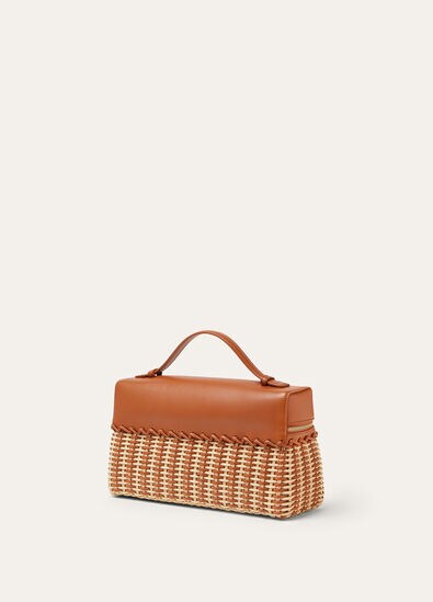 EXTRA POCKET L27 BRAIDED WICKER/ROUNDED LEATHER