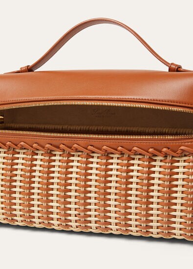 EXTRA POCKET L27 BRAIDED WICKER/ROUNDED LEATHER