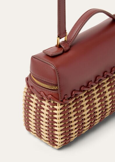 EXTRA POCKET L19 EW BRAIDED WICKER/ROUNDED LEATHER