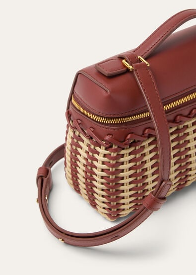 EXTRA POCKET L19 EW BRAIDED WICKER/ROUNDED LEATHER