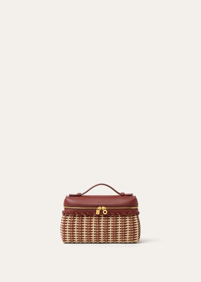 EXTRA POCKET L19 EW BRAIDED WICKER/ROUNDED LEATHER