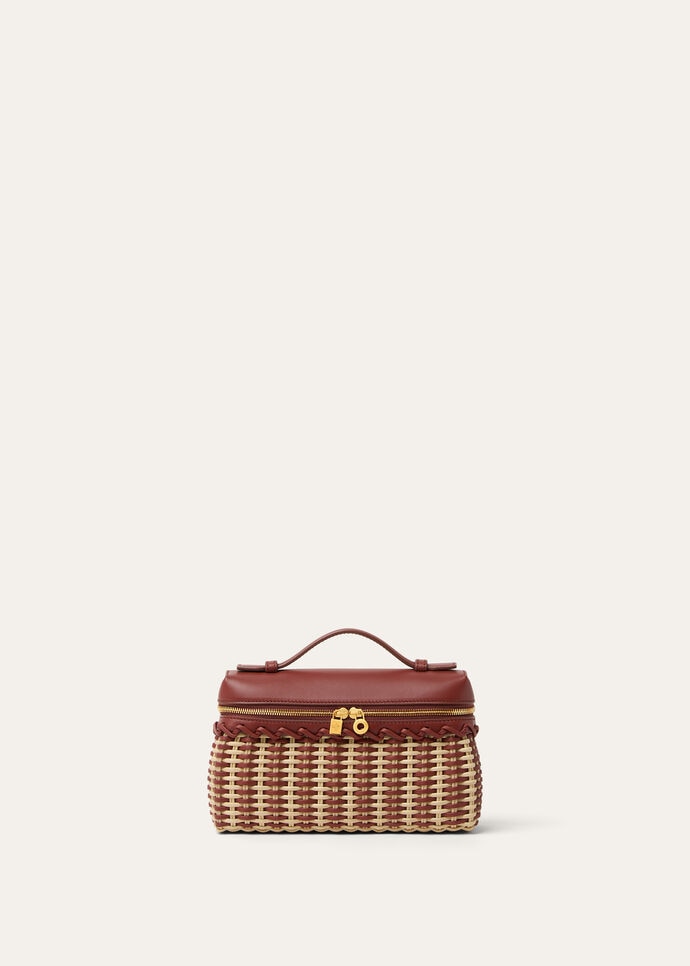 EXTRA POCKET L19 EW BRAIDED WICKER/ROUNDED LEATHER_FAP4810_B4K8_1