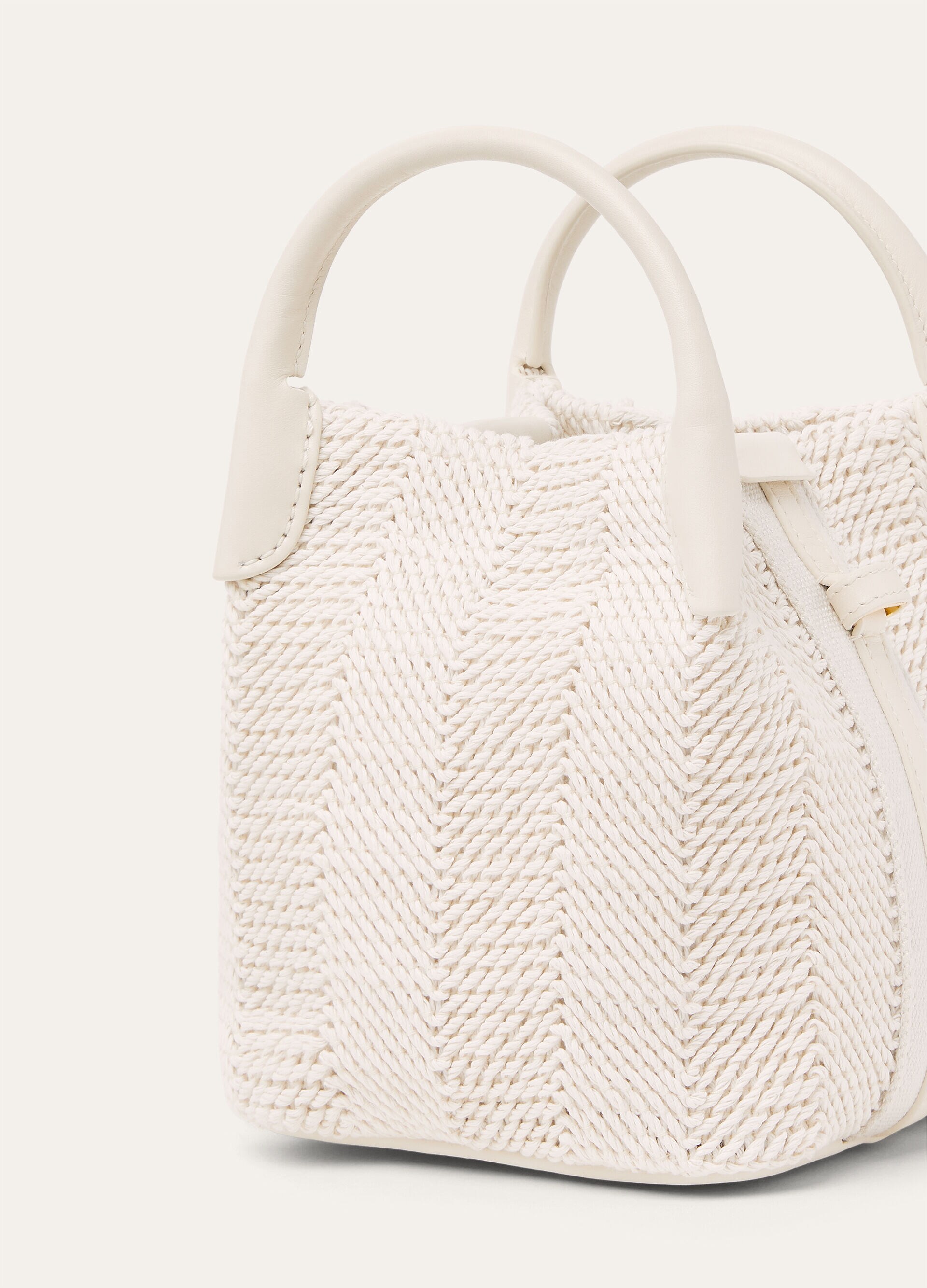 BALE MICRO BEACH CROCHET/ROUNDED LEATHER LS