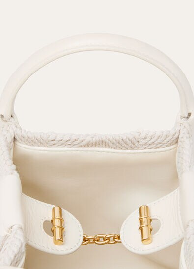 BALE MICRO BEACH CROCHET/ROUNDED LEATHER LS