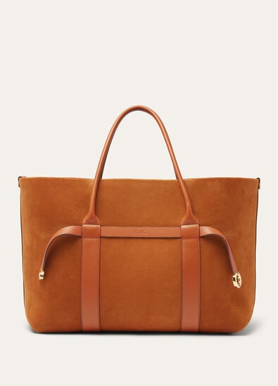 GHIERA SHOPPER LARGE GRAINED NUBUCK/ROUNDED LTH