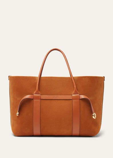 GHIERA SHOPPER LARGE GRAINED NUBUCK/ROUNDED LTH