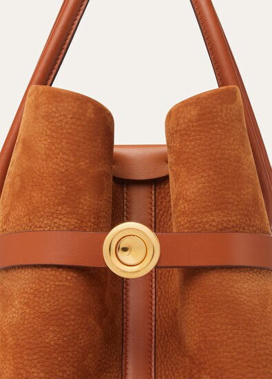 GHIERA SHOPPER LARGE GRAINED NUBUCK/ROUNDED LTH